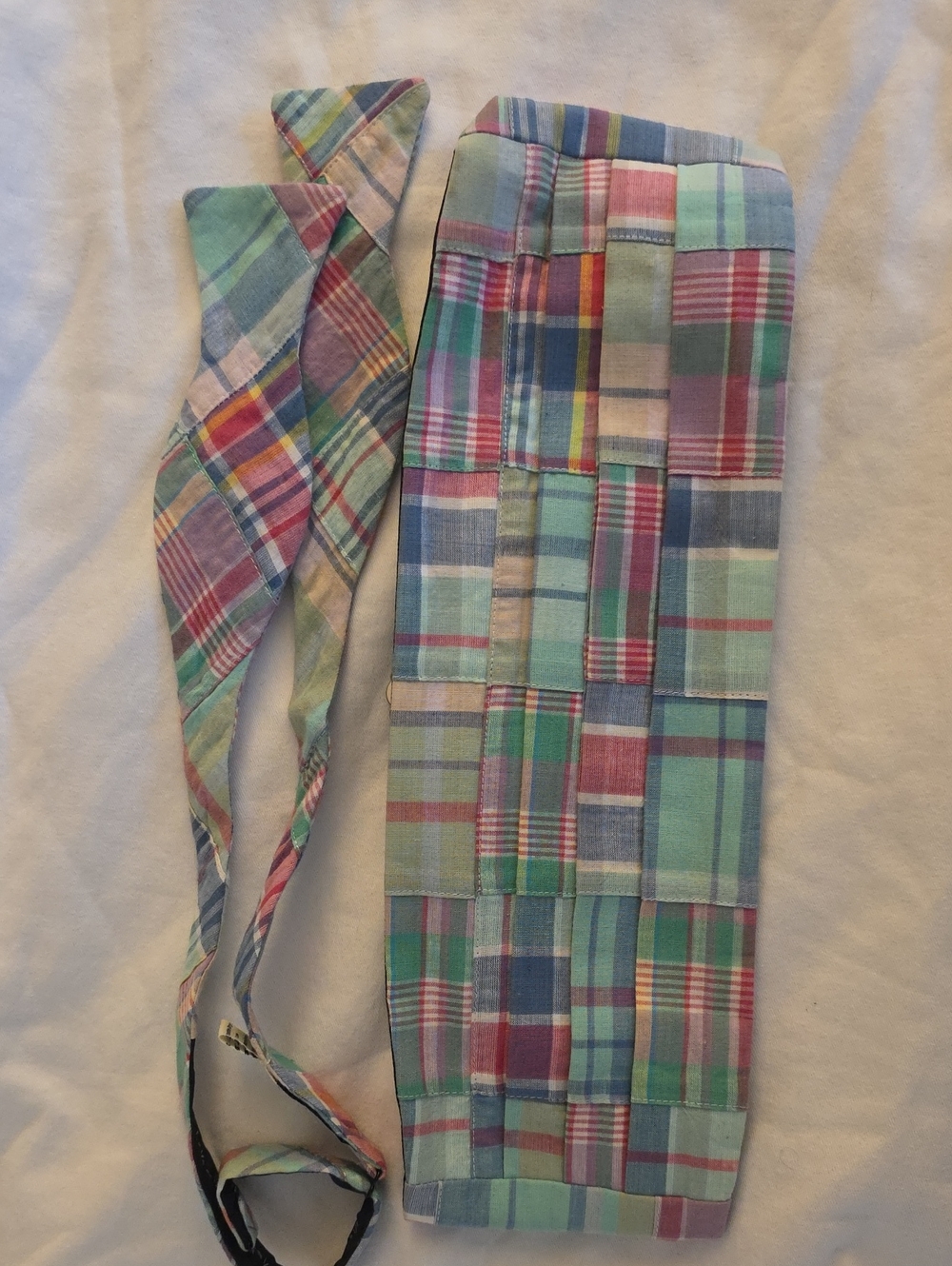 High Cotton Bowtie & Cummerbund Set - Madras